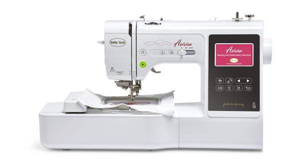 Baby Lock Aurora sewing and embroidery machine for logo embroidery