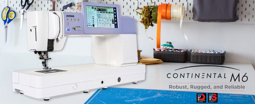 Janome Continental M6 quilting machine for quilt block accuracy