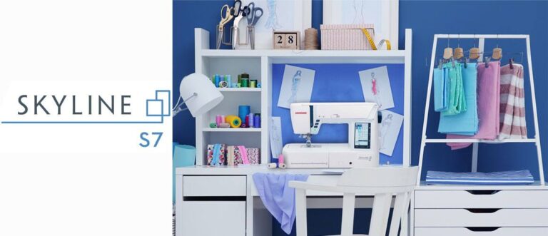 Janome Skyline S7 with user-friendly quilting sewing features