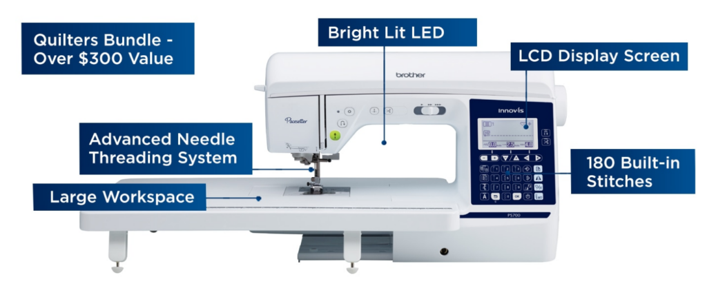 Ideal for various sewing and quilting projects Brother Pacesetter PS700