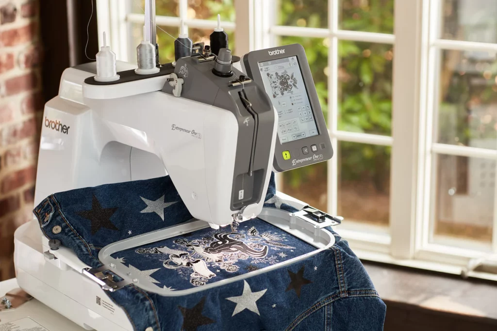 High-end features Brother Entrepreneur One PR1X Embroidery Machine
