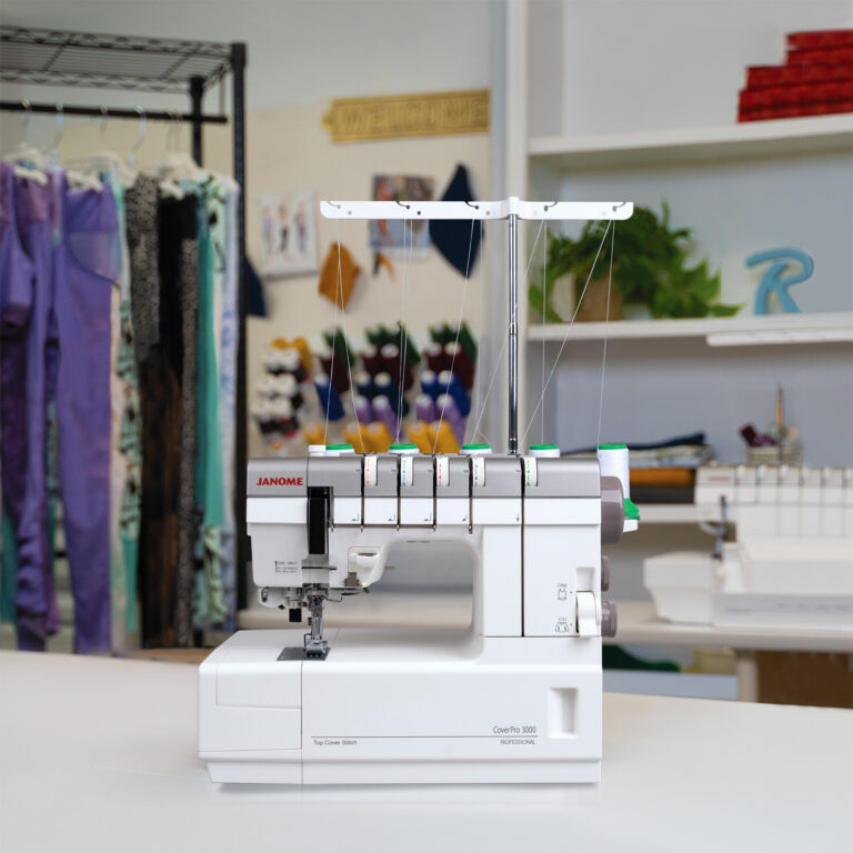 Simple to advanced serging capabilities Janome CoverPro 3000 Serger Machine