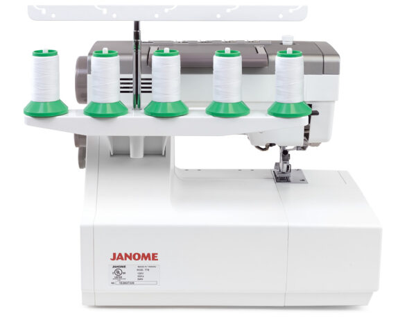 Extensive stitch library in Janome CoverPro 3000 Serger Machine