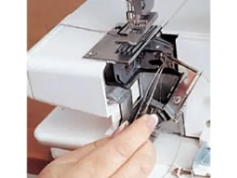 Precision serging features in Janome CoverPro 2000CPX Serger Machine