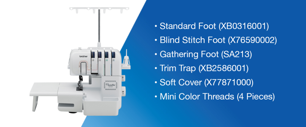User-friendly features Brother Pacesetter PS3734T Serger Machine
