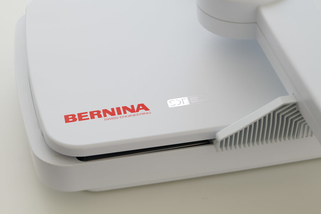 Compact design fits any space with Bernina Series 7 Embroidery Module L with SDT