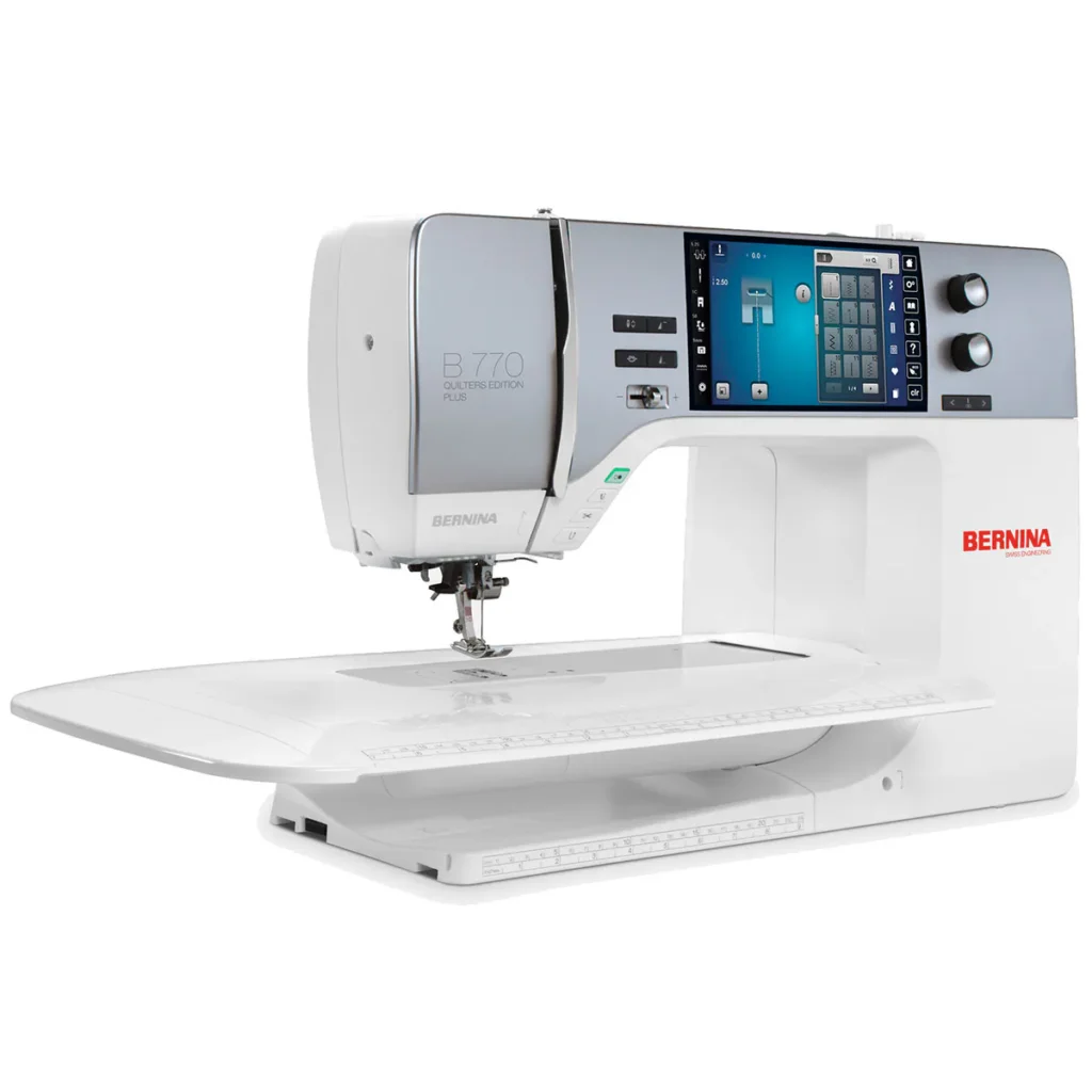 Achieve quilting excellence with Bernina 770 QE PLUS Sewing Machine