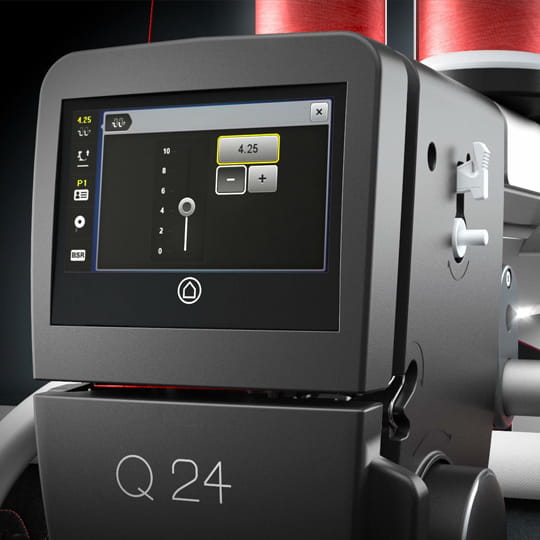 High-end quilting features standard in Bernina Q24 machine