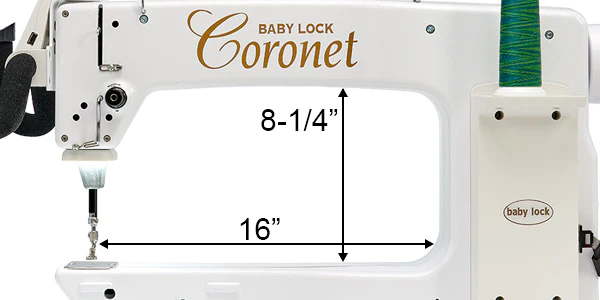 Speed and precision in quilting Baby Lock Coronet 16” Machine