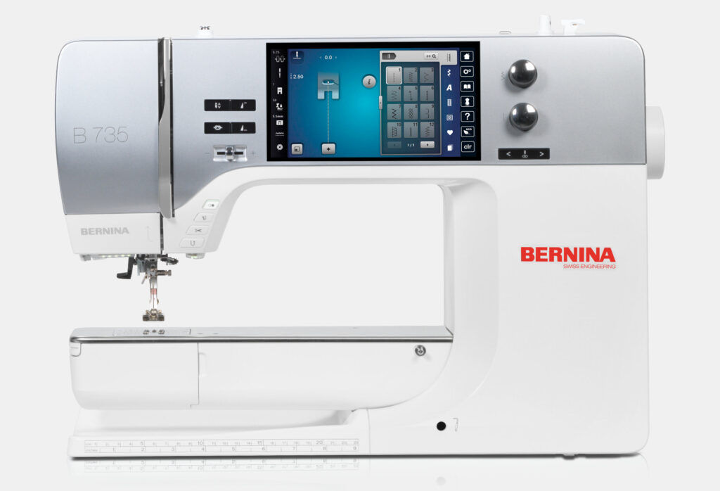 Home tailoring achieves professional results with Bernina 735