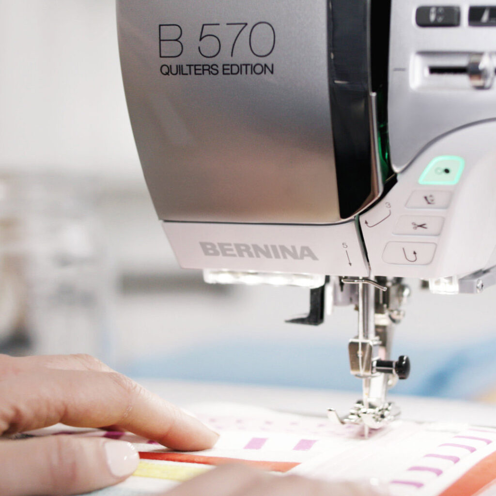 Frontline of sewing innovation presented by Bernina 570 QE machine