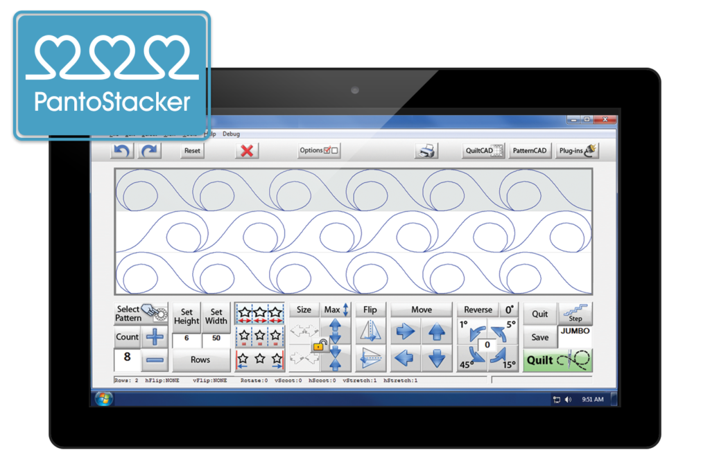 Seamless fabric management Grace Company QuiltMotion QCT 6 Pro technology