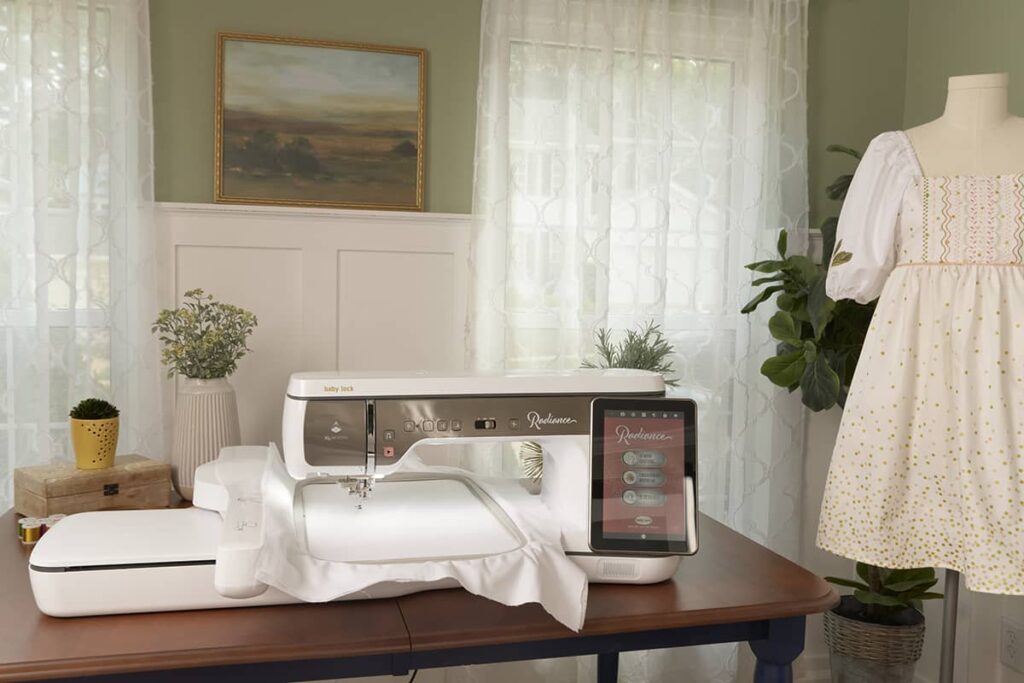 Baby Lock Radiance Sewing Machine best in class for embroidery