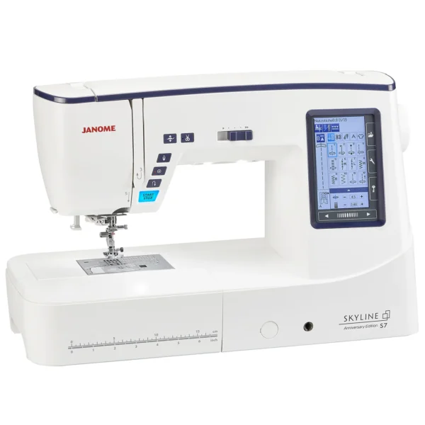 Celebrate sewing versatility Janome Skyline S7 Anniversary Edition buy now