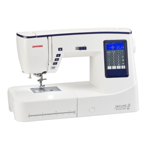 Intuitive controls Janome Skyline S3 Anniversary Edition enhance sewing experience