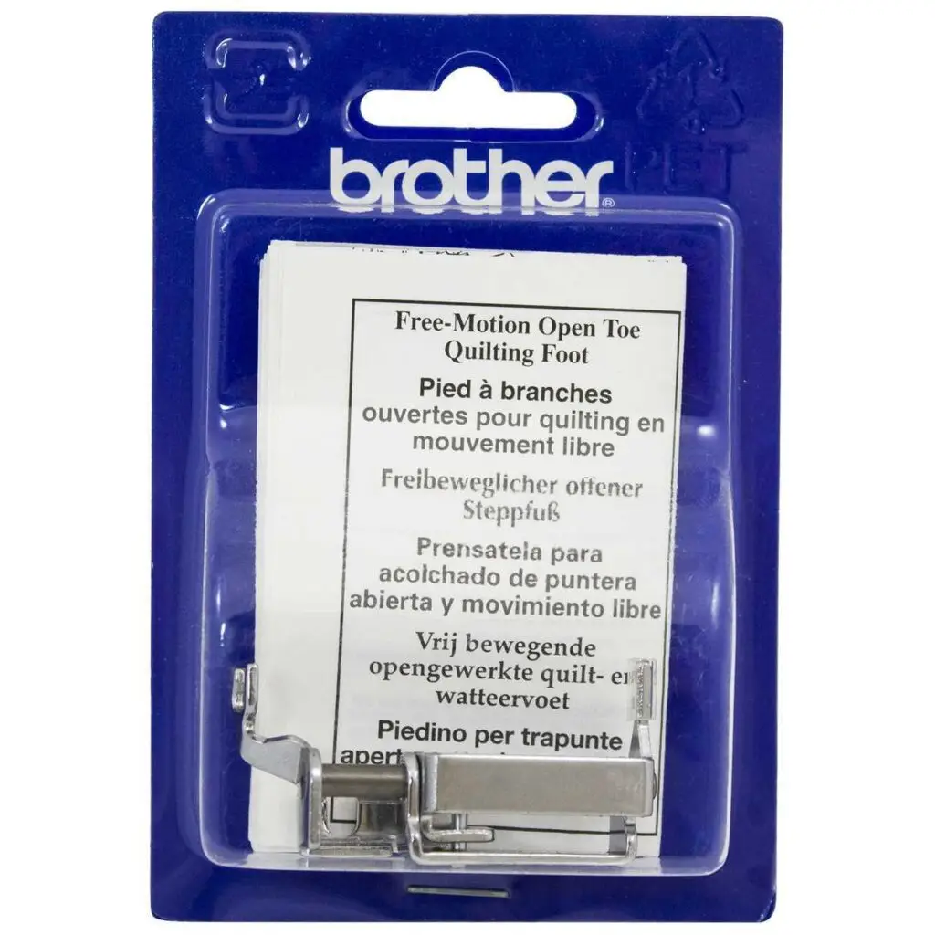 Brother Metal Free Motion Open Toe Foot for smooth even fabric movement