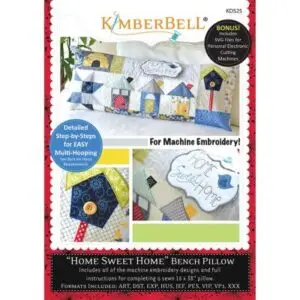 Kimberbell Home Sweet Home Bench Pillow for sale near me cheap