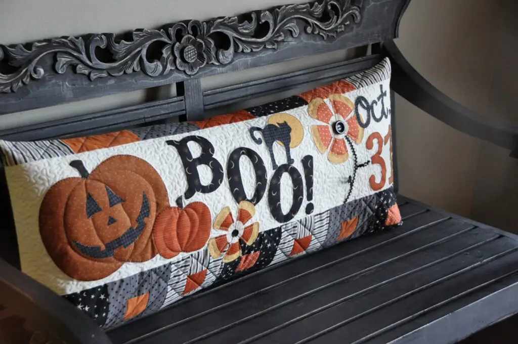 choose Kimberbell Halloween Boo Bench Pillow Machine Embroidery for sale