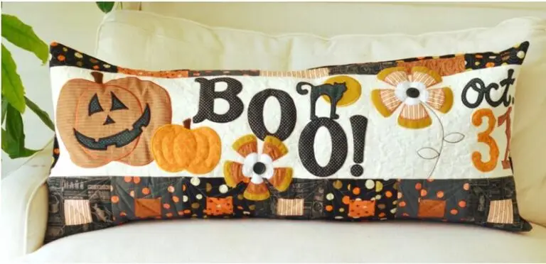 pick Kimberbell Halloween Boo Bench Pillow Machine Embroidery for sale