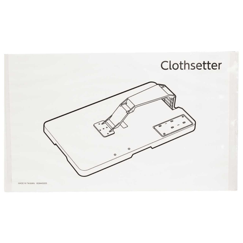 Janome Clothsetter for controlled fabric feeding and perfect stitch placement